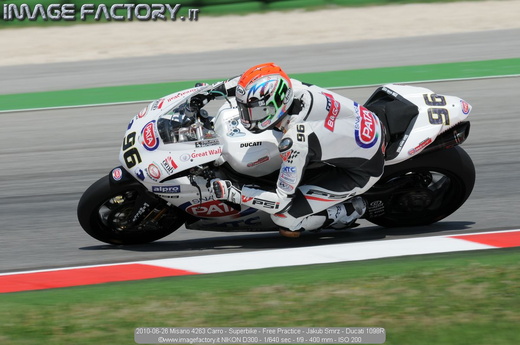 2010-06-26 Misano 4263 Carro - Superbike - Free Practice - Jakub Smrz - Ducati 1098R